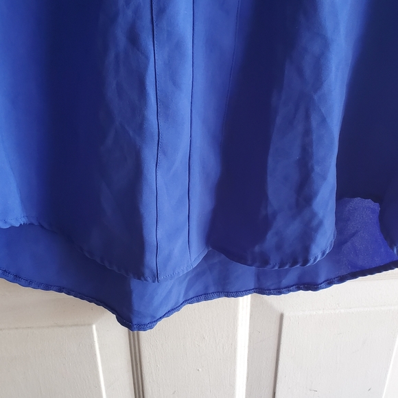 Royal Blue Women's Flow Top - Picture 4 of 4